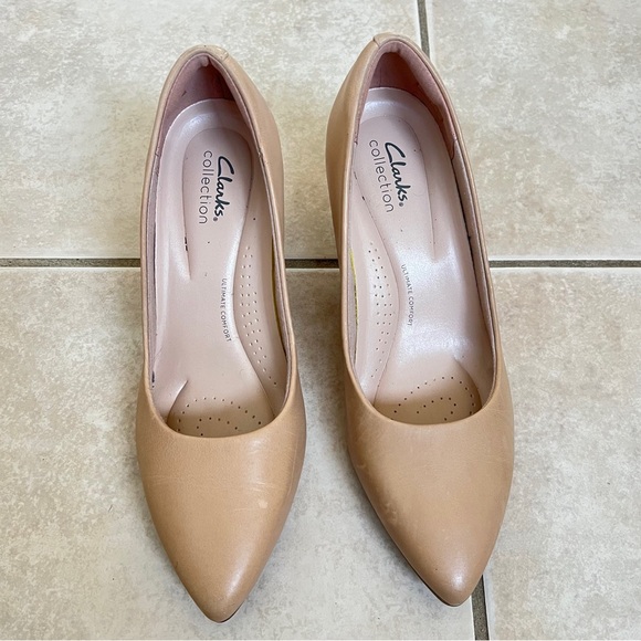 Clarks Kataleyna Gen Pump in Beige - Picture 5 of 13